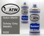 Preview: Aston-Martin, Solway Grey Metallic, 9538: 400ml Sprühdose + 400ml Klarlack - Set, von ATW Autoteile West.